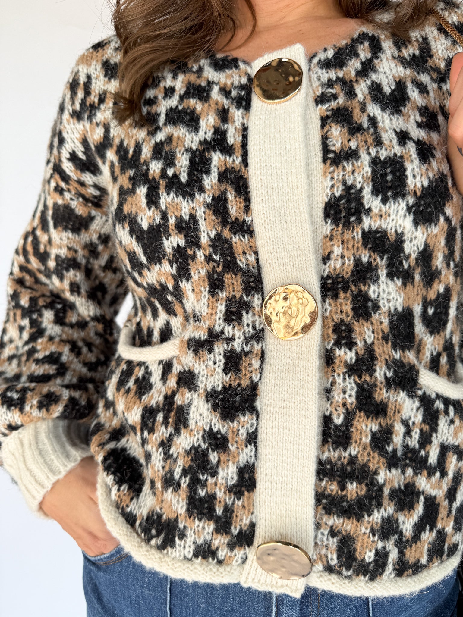 Leopard Cardigan Sweater - Ana Patricia Boutique