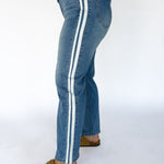 Varsity Stripe Barrel Jeans - Ana Patricia Boutique