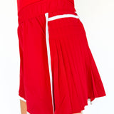 Tiger Shortsie Romper- Red - Ana Patricia Boutique