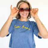 Sun Bum Mineral Wash Tee- Blue - Ana Patricia Boutique