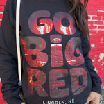 Go Big Red Stadium Crewneck - Ana Patricia Boutique