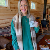 Oversized Mineral Crewneck- Green