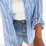 The Classic Blue and White Button Down - Ana Patricia Boutique