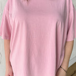 Oversized Basic Tee- Blush - Ana Patricia Boutique