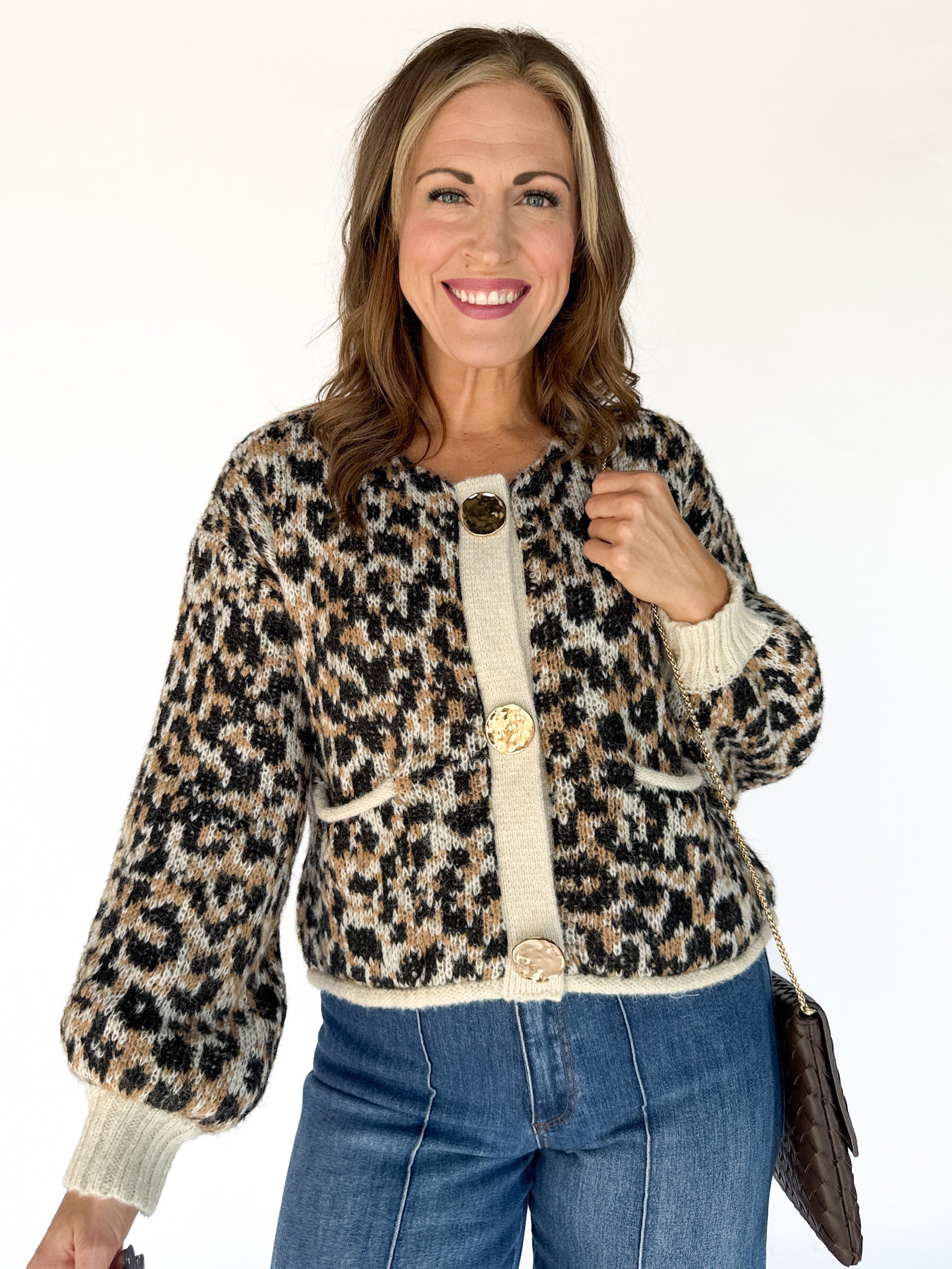 Leopard Cardigan Sweater - Ana Patricia Boutique