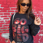 Go Big Red Stadium Crewneck - Ana Patricia Boutique