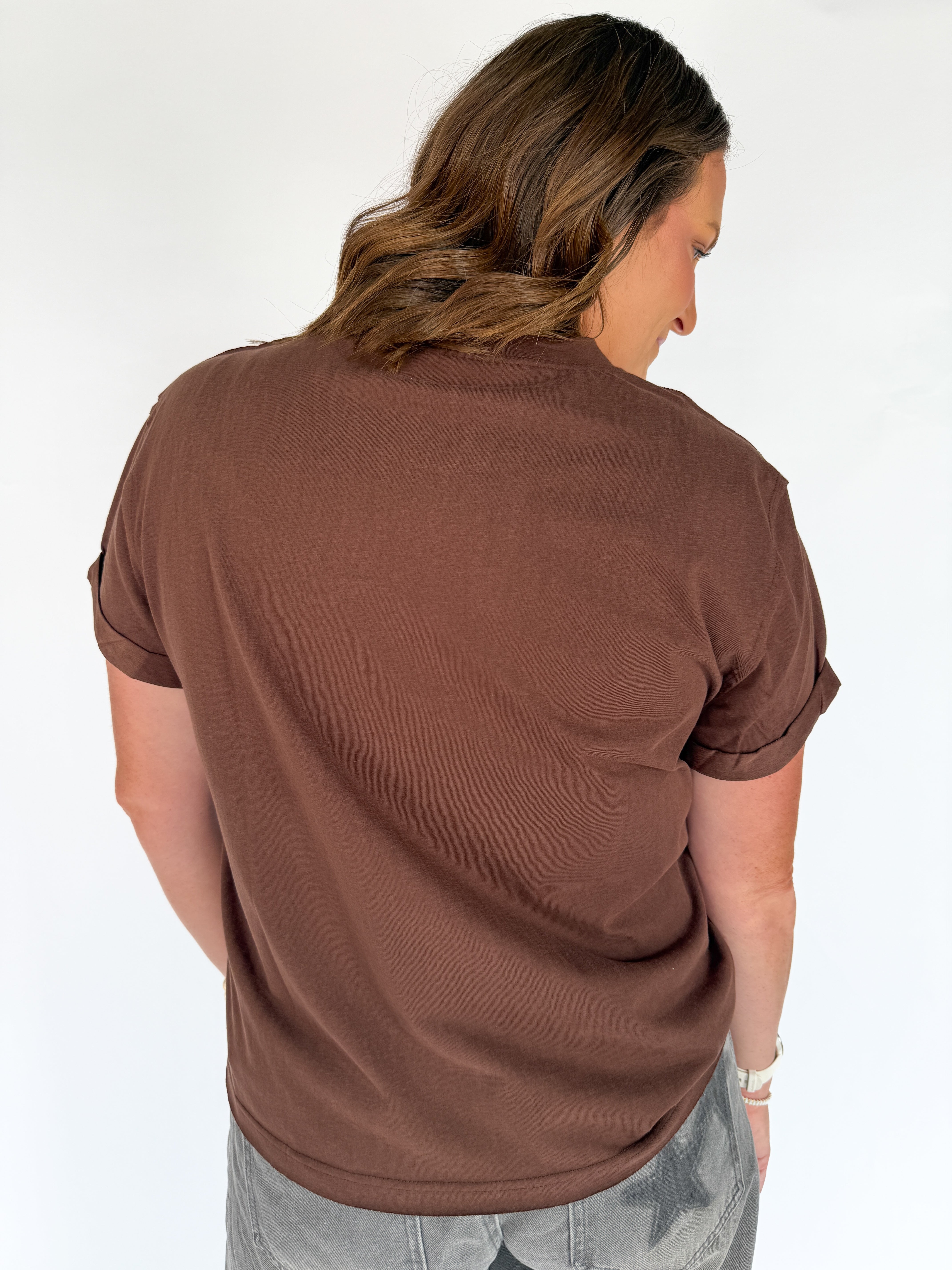 The Mali Basic Tee-Brown - Ana Patricia Boutique