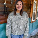 Sage Camo Crewneck