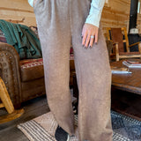 Wide Leg Sweatpants- Mocha