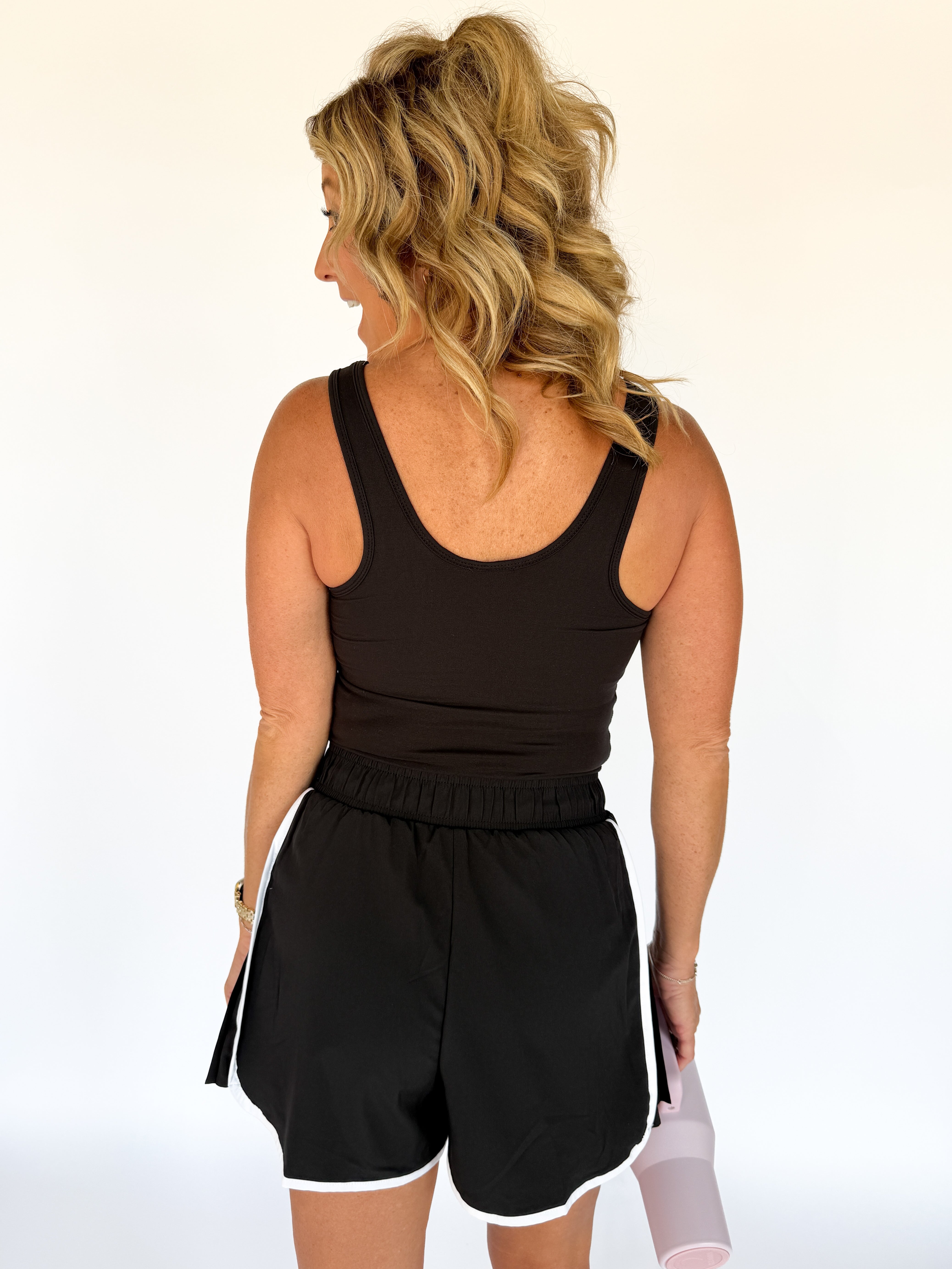 Tiger Shortsie Romper- Black - Ana Patricia Boutique