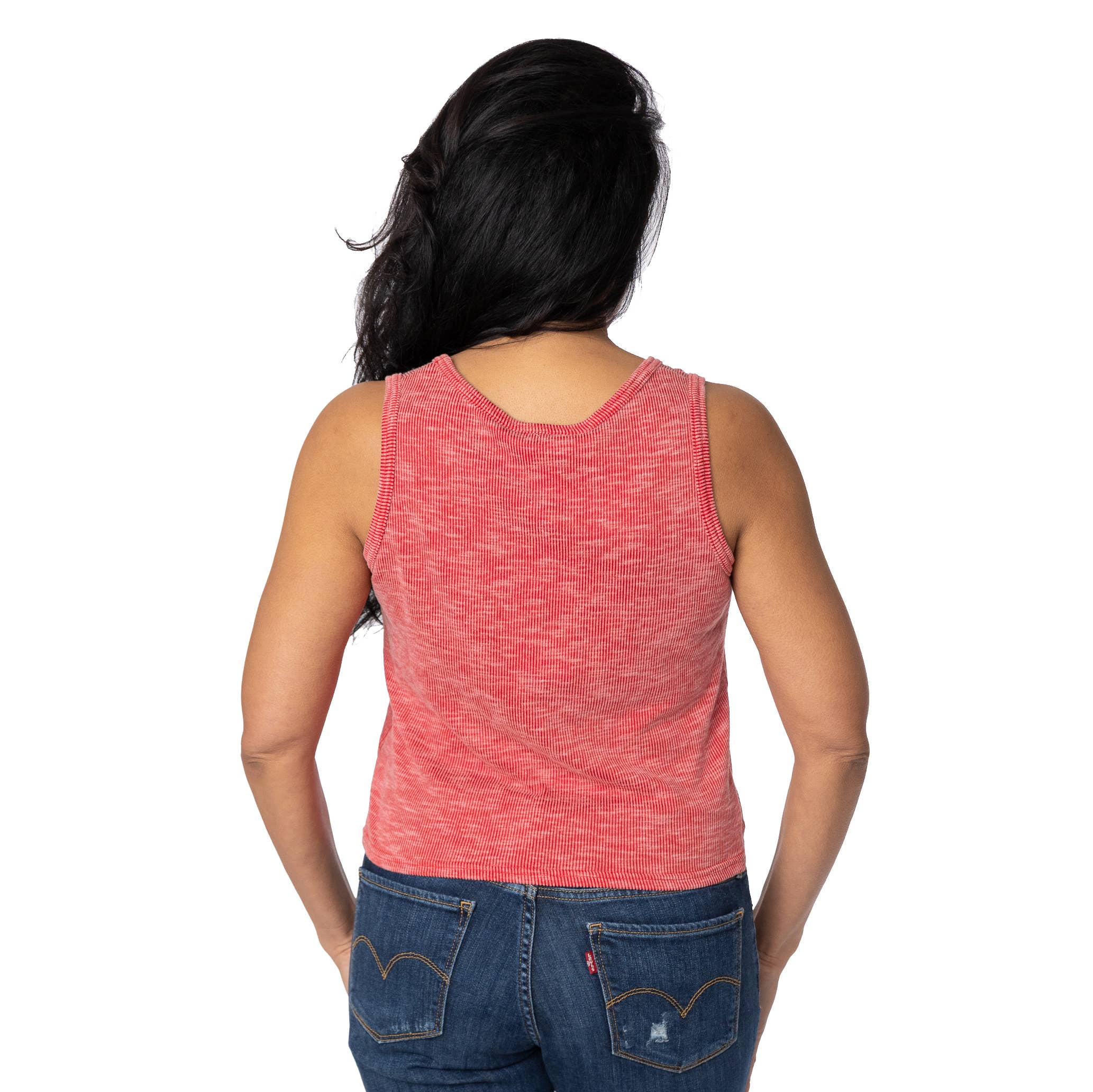 Nebraska Huskers Cropped Rib Knit Tank - Ana Patricia Boutique