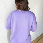 Hi-Lo Hem Pullover- Lavender - Ana Patricia Boutique