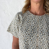 Leopard Denim Shift Dress - Ana Patricia Boutique