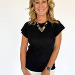 They Ivy Basic Tee- Black - Ana Patricia Boutique