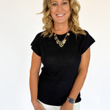 They Ivy Basic Tee- Black - Ana Patricia Boutique