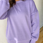Hi-Lo Hem Pullover- Lavender - Ana Patricia Boutique