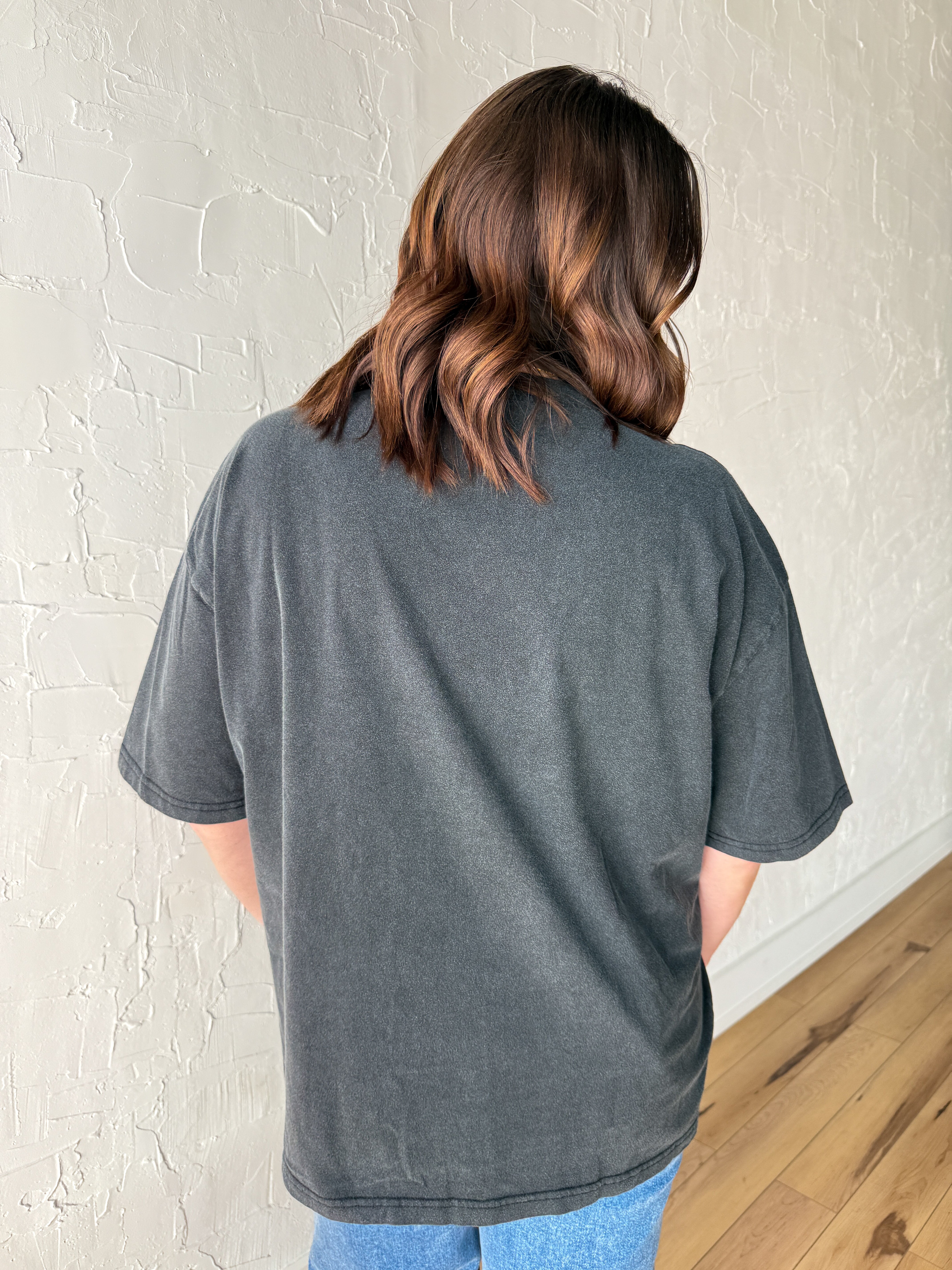 Oversized Basic Tee- Black - Ana Patricia Boutique