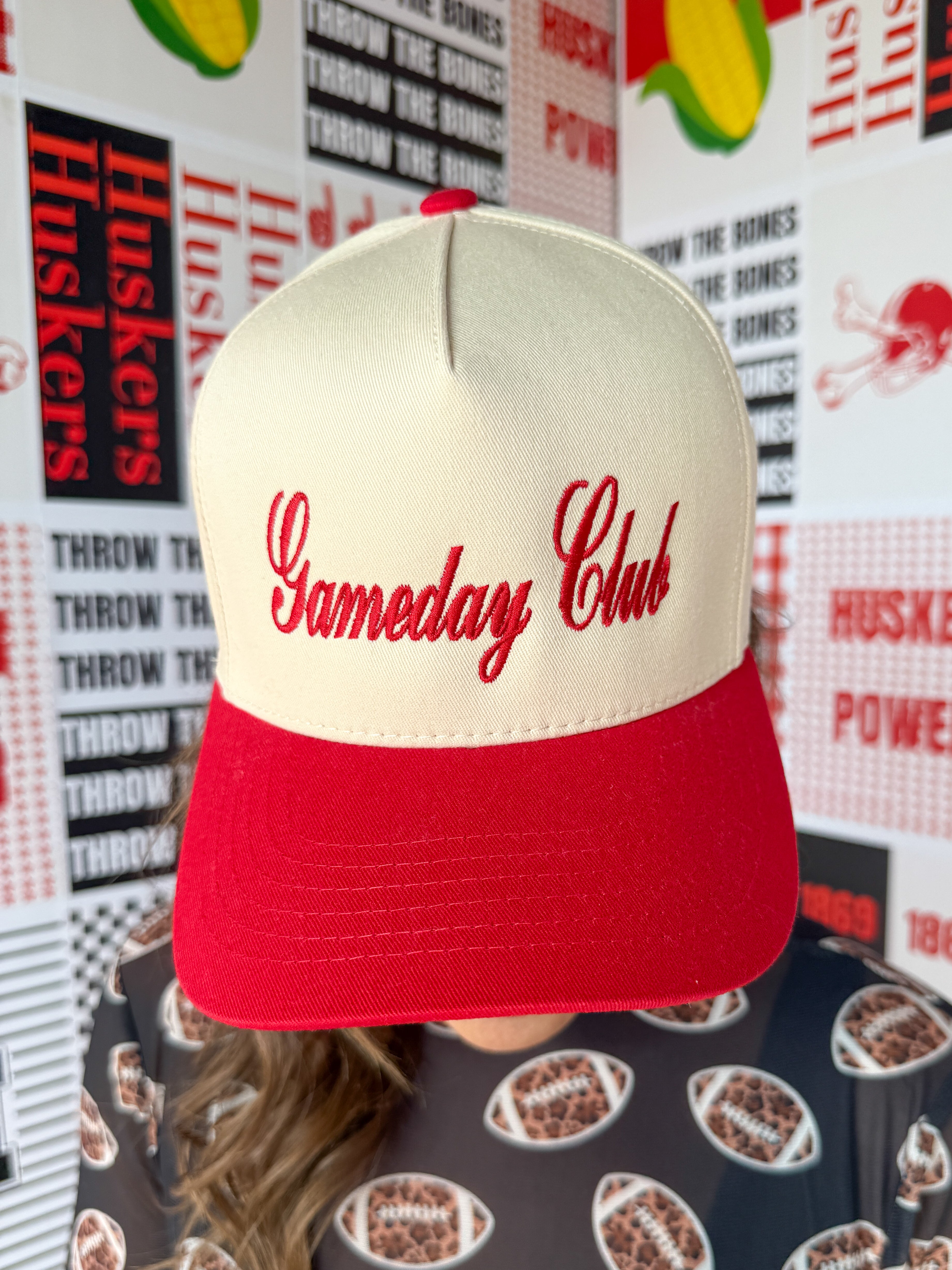 Gameday Club Trucker Cap: Red - Ana Patricia Boutique