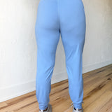 In Training Joggers- Pastel Blue - Ana Patricia Boutique