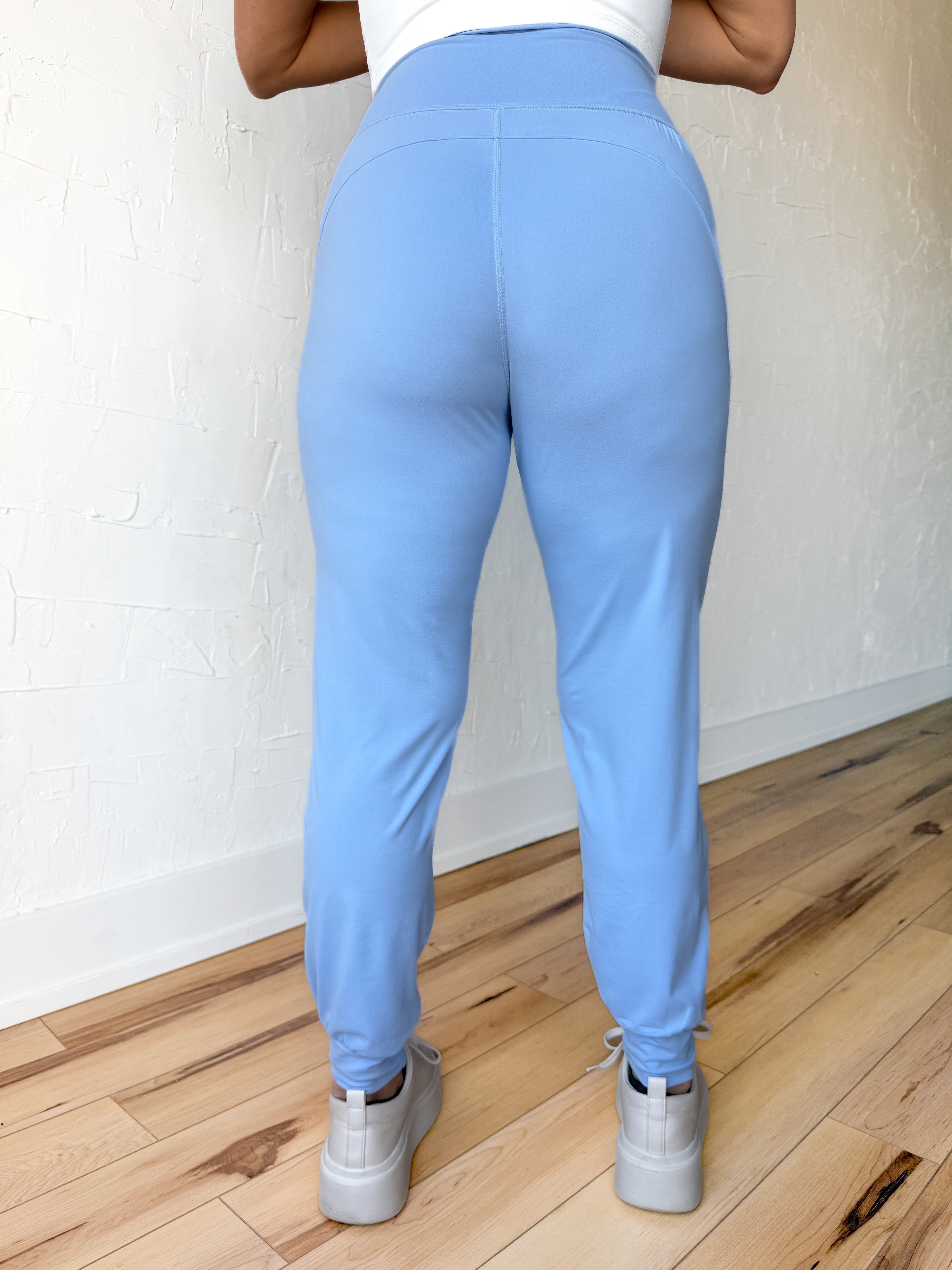In Training Joggers- Pastel Blue - Ana Patricia Boutique