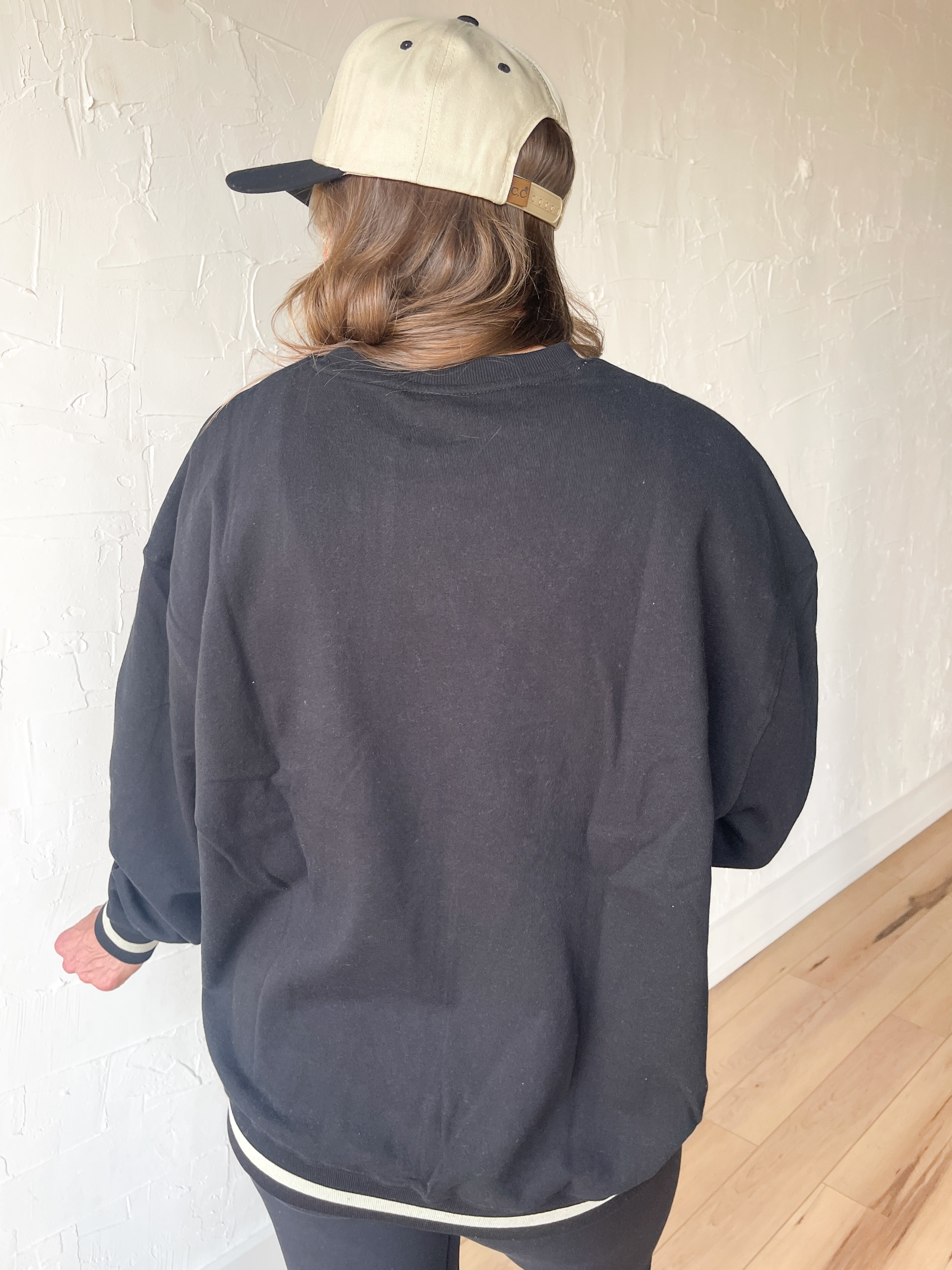 Vintage Star Pullover- Black - Ana Patricia Boutique