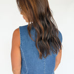Stretch Denim Vest - Ana Patricia Boutique