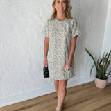 Leopard Denim Shift Dress - Ana Patricia Boutique