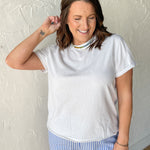 The Mali Basic Tee- White - Ana Patricia Boutique