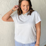 The Mali Basic Tee- White - Ana Patricia Boutique