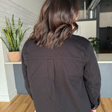 Twill Barn Jacket- Black - Ana Patricia Boutique
