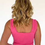 Floral Jacquard Tank- Pink - Ana Patricia Boutique
