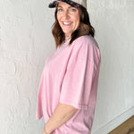 Oversized Basic Tee- Blush - Ana Patricia Boutique