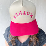 MOTHER Upside Down Trucker Hat: Hot Pink - Ana Patricia Boutique