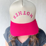 MOTHER Upside Down Trucker Hat: Hot Pink - Ana Patricia Boutique