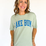 Lake Bum Mineral Wash Tee- Sage - Ana Patricia Boutique