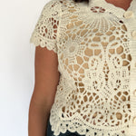 Crochet Button Cardigan - Ana Patricia Boutique