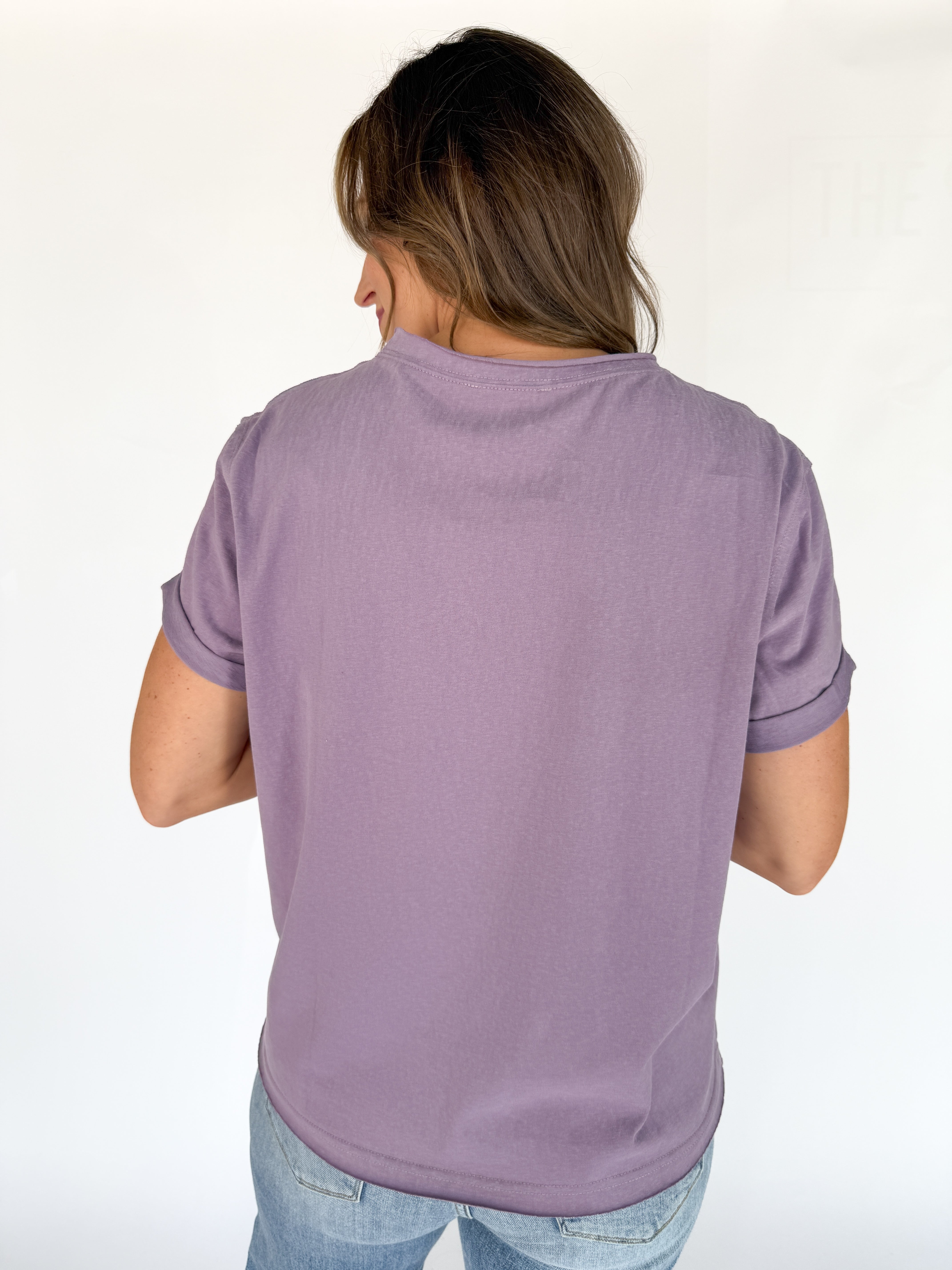 The Mali Basic Tee-Lavender - Ana Patricia Boutique