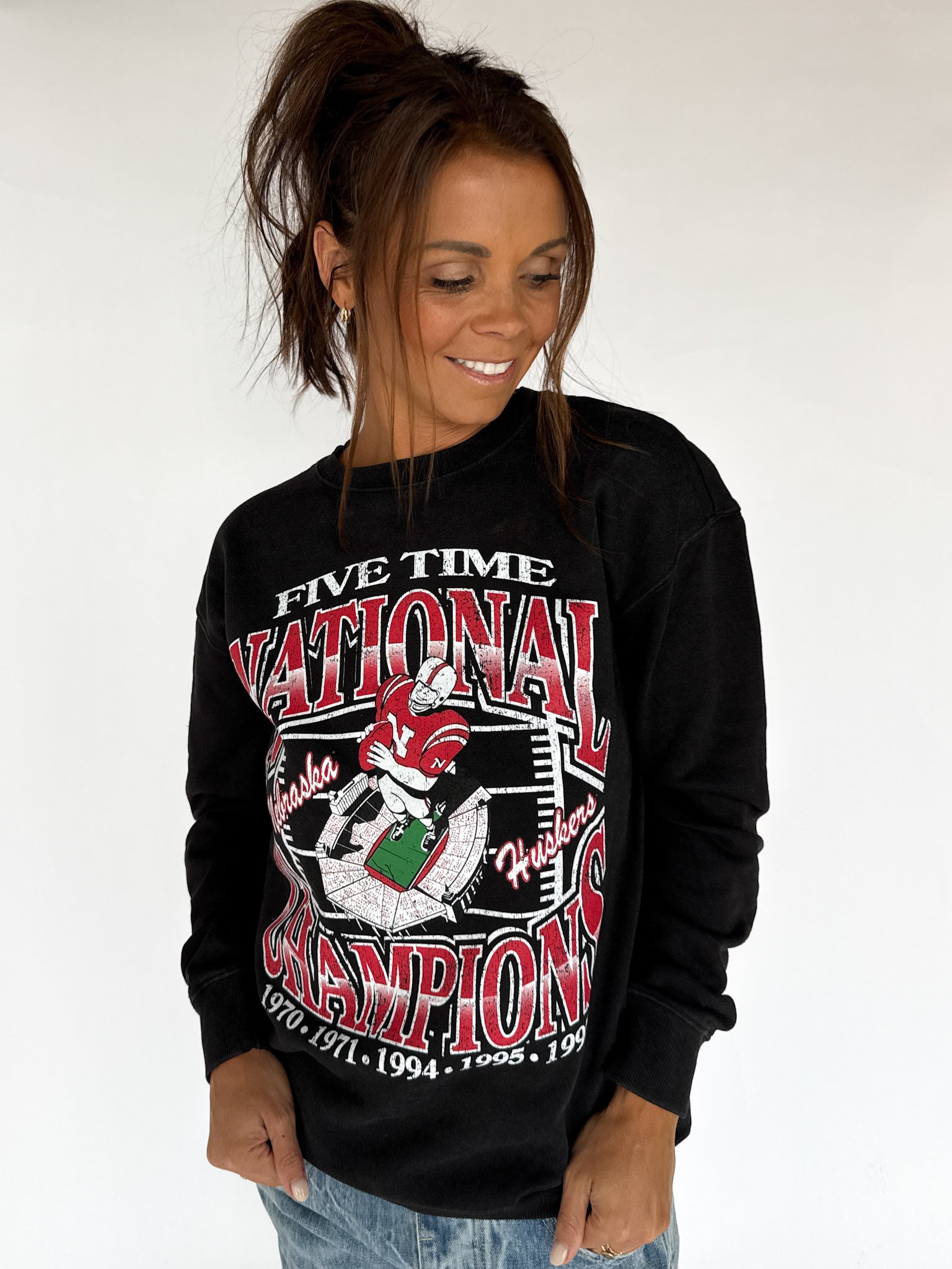 Nebraska Classic Champion Crewneck - Ana Patricia Boutique