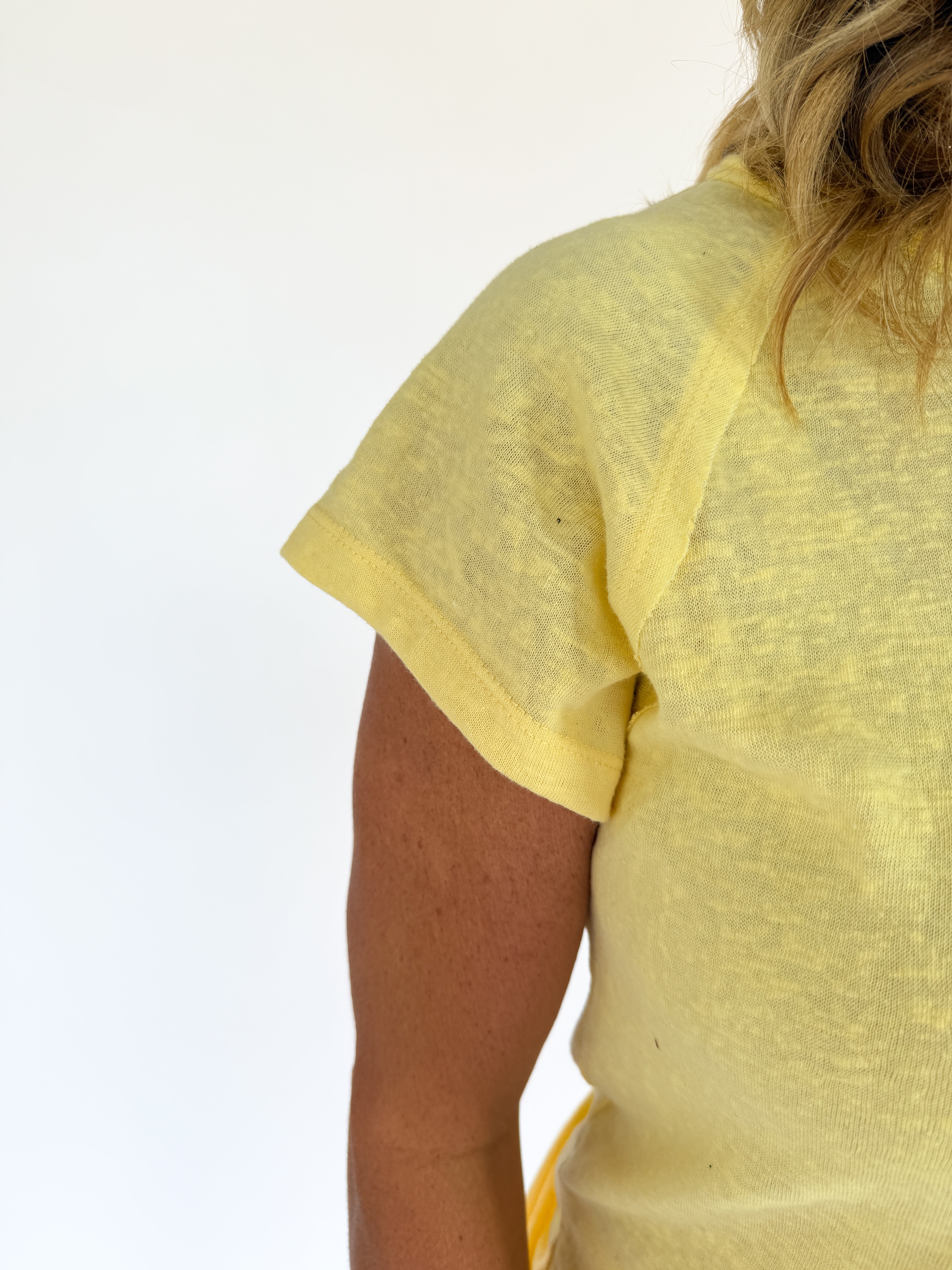 The Ivy Basic Tee- Yellow - Ana Patricia Boutique