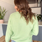 Classic Button Cardigan Top- Mint - Ana Patricia Boutique