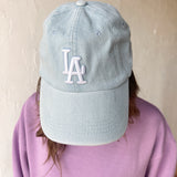 LA Denim Baseball Cap- Light Wash - Ana Patricia Boutique