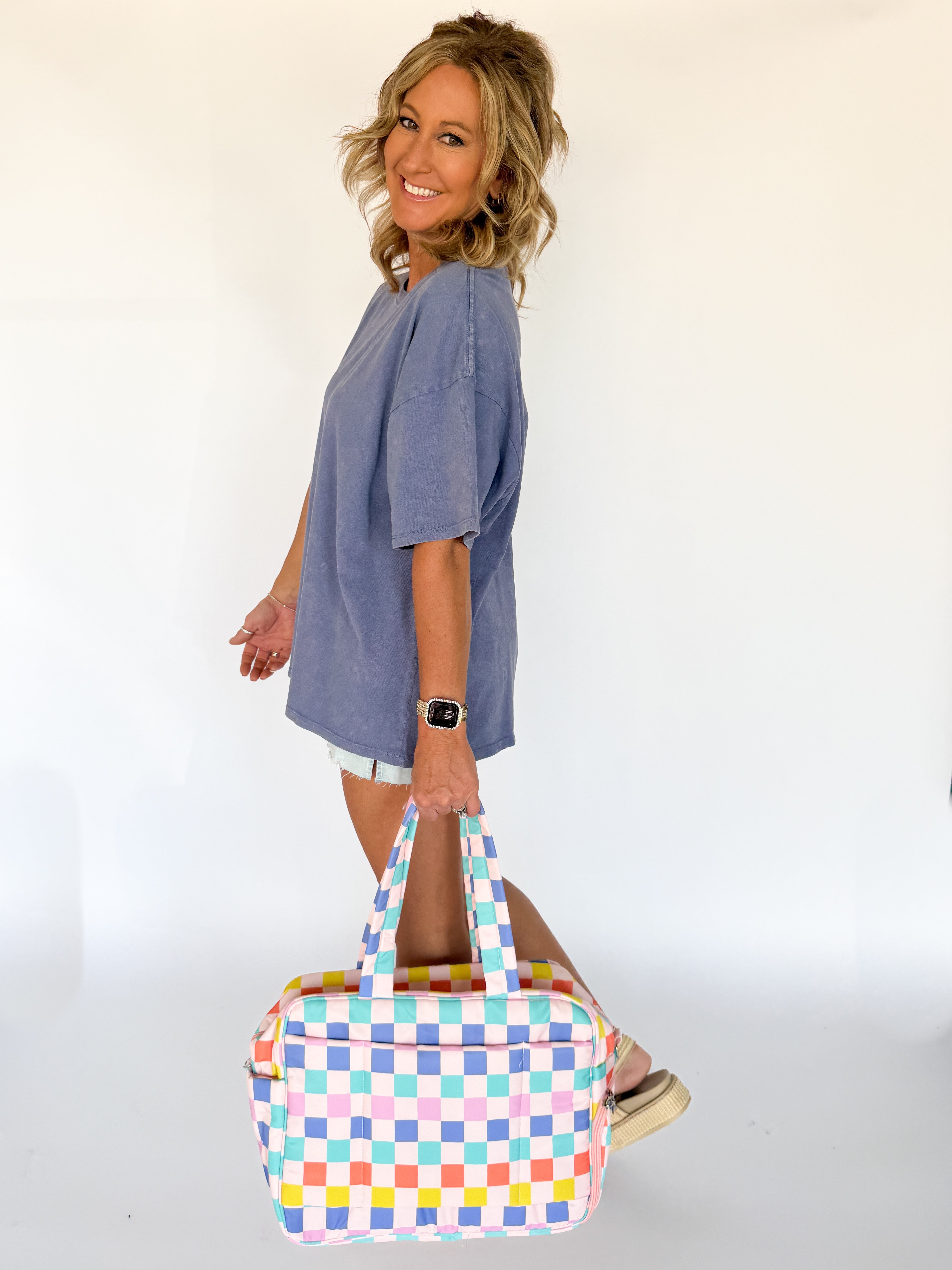 Mineral Wash Oversized Tee-Indigo Blue - Ana Patricia Boutique