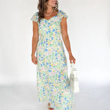 Floral Print Maxi Dress - Ana Patricia Boutique