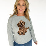 Doggie Sweater- Grey - Ana Patricia Boutique