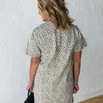 Leopard Denim Shift Dress - Ana Patricia Boutique