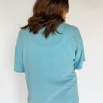 Mineral Wash Oversized Tee-Blue - Ana Patricia Boutique