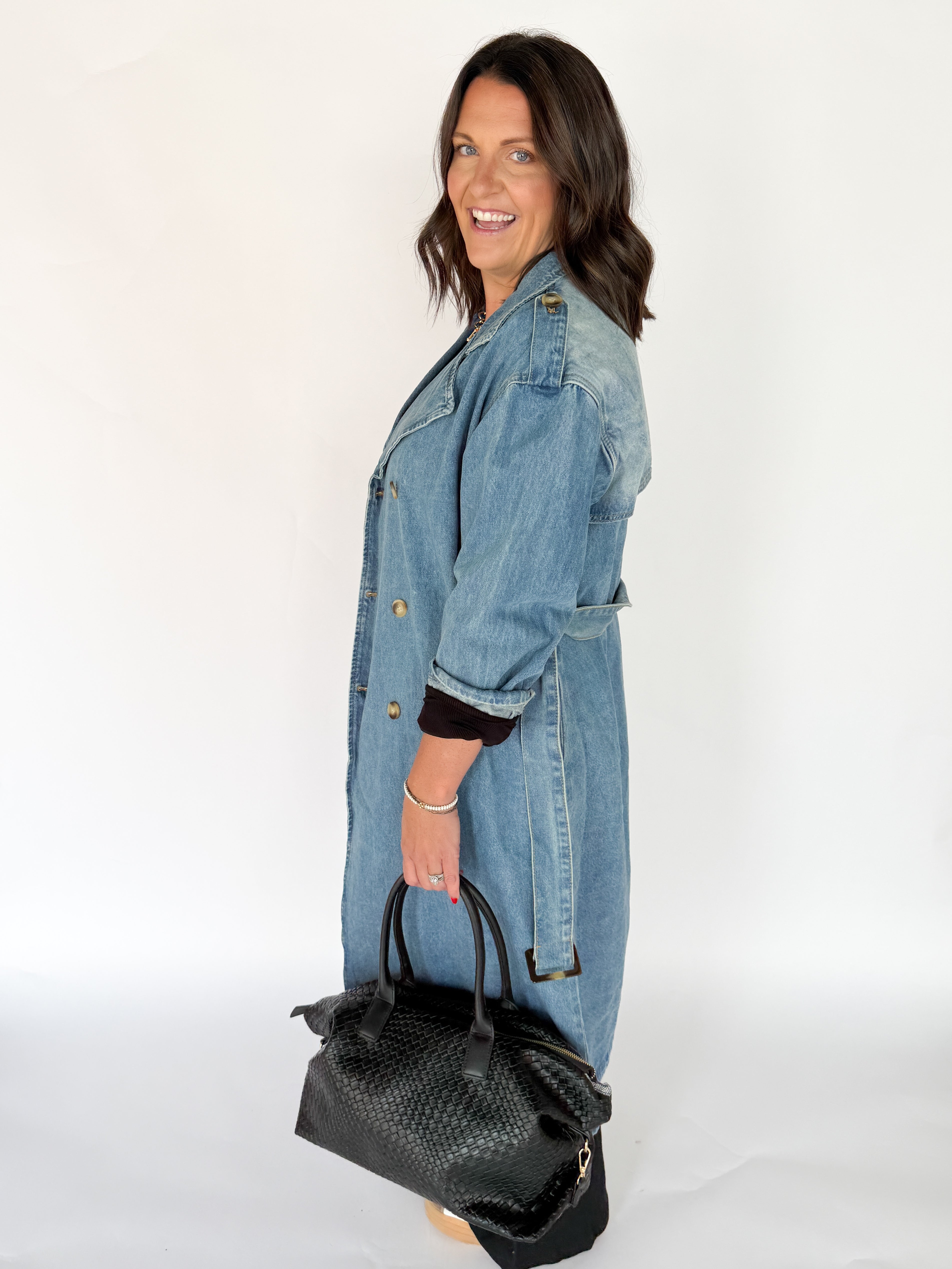 Denim Trench Coat - Ana Patricia Boutique