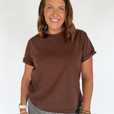 The Mali Basic Tee-Brown - Ana Patricia Boutique