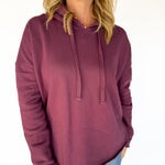 The Everyday Hoodie-Dark Plum - Ana Patricia Boutique