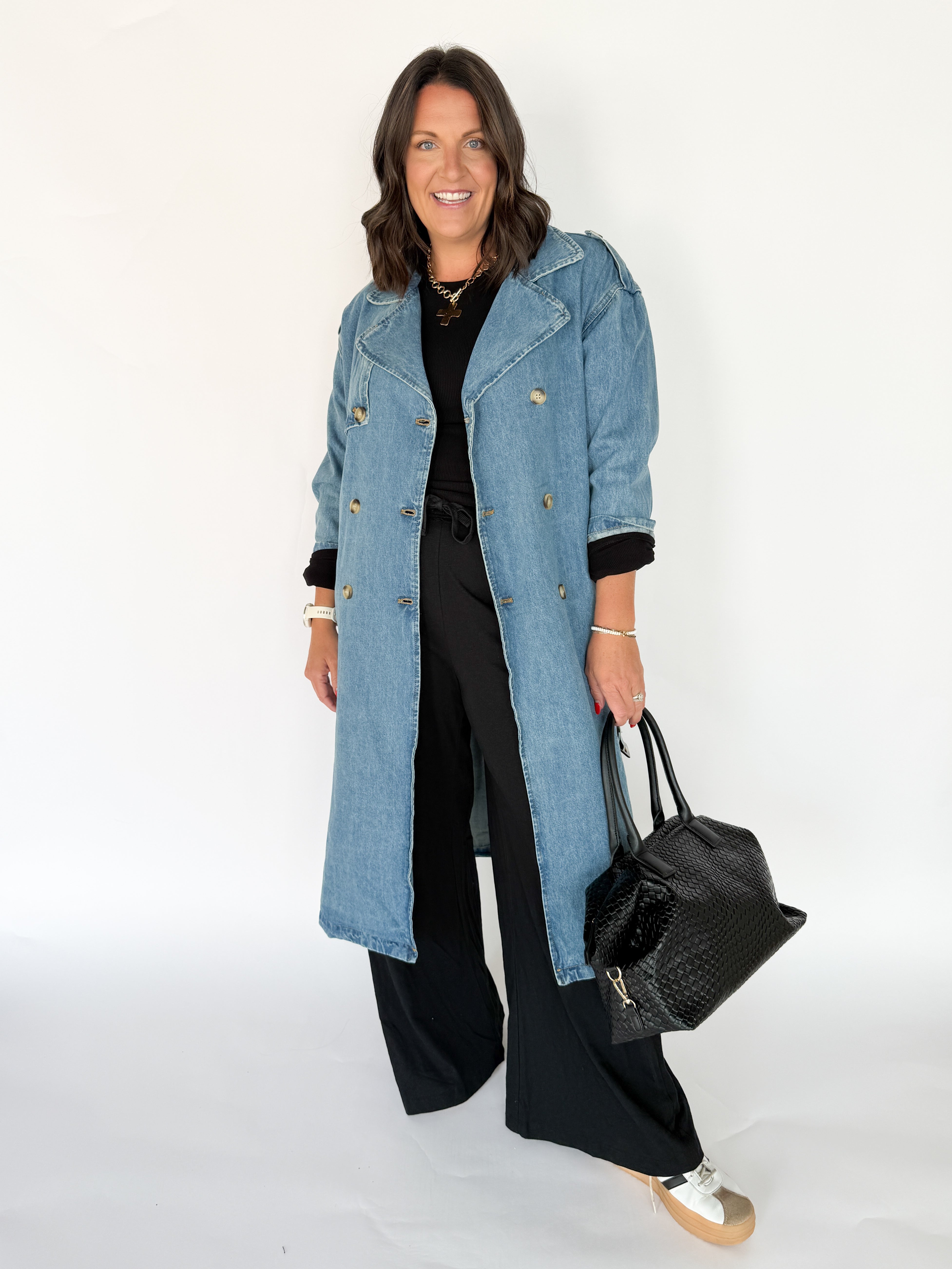Denim Trench Coat - Ana Patricia Boutique